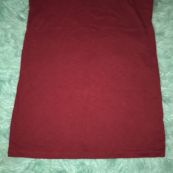 NWT Old Navy burgundy simple tee dress | size M - Picture 2 of 7
